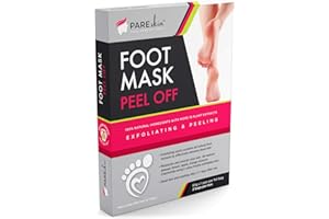 PARESKIN [ 2 Pack ] Foot Peel Mask - Cracked Heels Repair for Dry Callus Dead Skin - Exfoliating Peel Remover for Baby Soft Feet