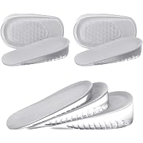 Semelles Rehaussantes Réglables 3 à 7.5 Cm - 4 Couches Avec Coussin D'air Amortissant - Taille Ajustable 35-44 - Pour Chaussures Homme/femme