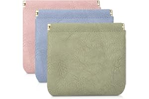 NCOALE Schminktasche Klein, 3 Stück PU Leder Weiches Kosmetikbeutel Ausgehen Mini Tasche Tragbar Quetschoberteil Kosmetiktasche wasserdichte Make-Up Taschen Organizer