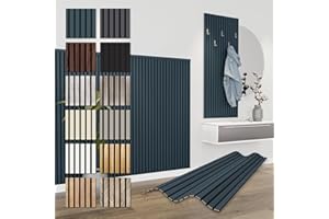 HEXIM Akustikpaneele 138,5x60cm - flexible Lamellenwand Holz MDF Wandpaneele Lamellenverkleidung Wandverkleidung Innendekoration schalldämmend (1 Paneel / 0,83 m² Ocean - APH04)