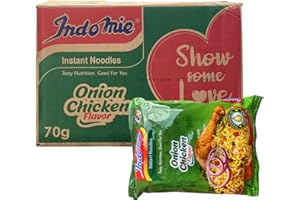 Instant Indomie onion chicken Flavour 70g X 40 Packs, Original Imported Nigerian Indomie onion chicken Noodles - Imported By Vabe UK