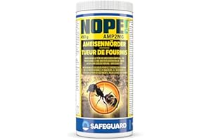 NOPE! Granulés Anti-Fourmis 450g – Appât Inodore pour Intérieur & Extérieur – Cible la Fourmilière – Insecticide Puissant à Action Retardée