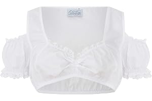 Klassisk Dirndl-blus karin axellös med remmar – dam Dirndl-blus med spets