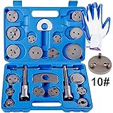 Brake Caliper Rewind Tool Kit to Wind Back Front and Rear Disc Brake Piston Compression Pad Replacement 24pcs Master Set with