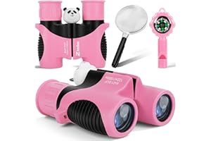 ZINBO Fernglas für Kinder, Spielzeug für 3–12 Jahre alte Mädchen und Jungen, Vogelbeobachtung, Wandern, 4, 5, 6, 7, 8, 9 Jahre, Mädchen, Jungen, Weihnachten, Geburtstagsgeschenke, Outdoor-Spielzeug