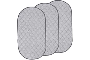 SONHOMAY Wickelunterlage, Baumwolle, atmungsaktiv, wasserdicht, waschbar, wiederverwendbar, Baumwolle, Urinalunterlage, Wickeltischabdeckung für Zuhause, Reisen, 66 x 35,6 cm, 3 Stück