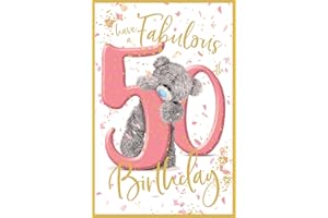 Me To You 50th Birthday 50 Carte Blanche Birthday Card