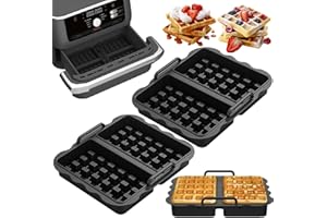DREAKU 2 sztuki Air Fryer Ninja wafla, wielokrotnego użytku silikonowa forma Air Fryer akcesoria do Cosori Air Fryer 10L Twinfry & Ninja Af500EU, gofry belgijskie, gofry Air Fryer akcesoria