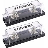 SIGANDG ANL Fuse Holder 40 Amp Fuse Block 0/2/4 Gauge with 40A ANL Fuses for Car Audio Truck DIY (2 Pack)
