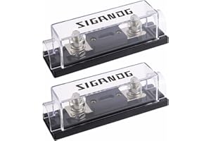 SIGANDG Porte-fusibles ANL 40 Amp de Calibre 0/2/4 avec Fusibles ANL de 40A pour Voiture, Camion, Bricolage (Lot de 2)