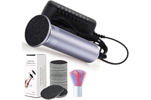 I·B·N G Pedicure Elettrico Professionale Lima Per Piedi, Velocità Regolabile Lime per La Cura Dei Piedi Rimuove La Pelle Secca Calli, Non Alimentato a Batteria (Grigio)