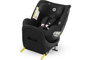 Maxi-Cosi Mica Eco i-Size, 360 Car Seat Swivel, 3 Months-4 Years (61-105 cm), 360° Rotation Baby Car Seat, 5 Recline Positions, Adjustable Headrest, G-CELL Side Impact Protection, Authentic Black