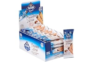 Riso Scotti Snack - Cannolo di Riso e Crema di Nocciole - Snack Dolce Senza Glutine, Senza Olio di Palma - 24 Pezzi