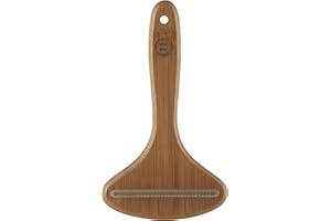 Mikki Rastrillo de Bambú Anti Enredos para Pelo de Longitud Media, para Perros y Gatos, Fabricado con Bambú Sostenible, para Eliminar Enredos y Nudos del Pelo de Su Mascota, Mediano 80 g