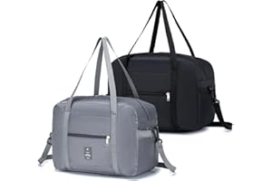 SPAHER Bolsa Viaje 40x30x20 Wizzair Vueling Plegable Equipaje de Mano Cabina Impermeable Bolsa de Deporte Hombre Bolsos Maternidad Hospital Bolso Equipaje Fin de Semana Mujer 25L