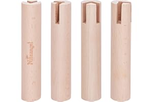 Niteangel Juego de zancos de haya para elevar y ajustar de forma segura Niteangel Multi-Chamber Series Maze House (juego de 4 zancos (5.9 pulgadas de altura)