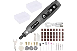 KKMOL Mini Rotationswerkzeug USB-Akku-Rotationsbohrer mit variabler Geschwindigkeit, Mehrzweckschleifmaschine Schleifschleifset für Polieren/gravieren/Schneiden/Schärfen elektrische DIY-Werkzeug satz