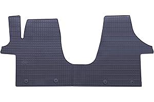 GEYER & HOSAJA Alfombrillas de Goma para Coche 809/1C Compatible con Volkswagen Transporter T5 (2003-2015) y Volkswagen Transporter T6 (2015-2024)