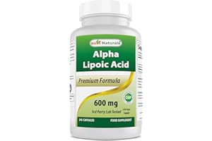 Best Naturals Alpha Lipoic Acid 600 mg 240 Capsules