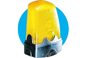 CAME KLED Lampeggiatore di segnalazione a LED ad alta visibilità e basso consumo, cupola gialla, 120-230 V AC, facile installazione, compatibile con automazioni CAME, ideale per cancelli e barriere