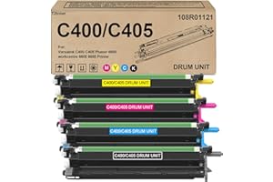T2TONER Versalink C400 C405 Drum Unit Ultra Remanufactured 108R01121 Imaging Unit Replacement for Xerox Versalink C400 C405 Phaser 6600 6605 6655 Printer(4-Pack)