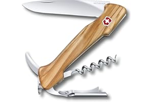 Victorinox Wine Master Couteau de Poche Suisse, Multitool, 6 Fonctions, Ouvre Boite, Tire Bouchon, Bois