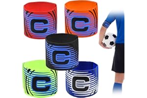 QJFHURB KapitäNsbinde C 5 StüCk Kinder Fussball SpielfüHrerbinde KapitäN Armband Fussball Captain Band Kinder Armbinde Des KapitäNs Football KapitäN Binde Verstellbare Kapitän Fußball FüR Teenagers Und Adulte
