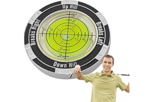 Samuliy Golf Putt Green Reader - Double Sided Golf Ball Markers for Putting Green - Golf Ball Marker, Green Reading Aid Golf Accessories for Men and Women