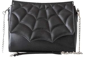 Banned Alternative Mabris Mujer Bolsa de Mano Negro/Plateado 100% Poliuretano