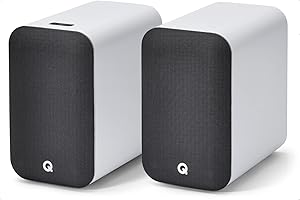 Q ACOUSTICS Altoparlanti M20 Wireless Bluetooth HD Music System Bianco - Tweeter 22mm, Mid Bass/Driver 125mm, Freq. Risposta 55Hz-22kHz, Crossover Freq. 2.4kHz - Altoparlanti alimentati