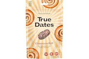 TRUE GUM True Dates - CINNAMON ROLL | naturally flavoured sweet dates | No added sugar, Vegan, Palm Oil Free | 100 g