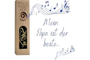 ‎KÜSSLER LIKE A KISS Neu! SINGENDER WEIN für den besten PAPA - ein Cuvée rot mit eigenem Papa-Song - im nachhaltigen Geschenkkarton - das ideale Weingeschenk!
