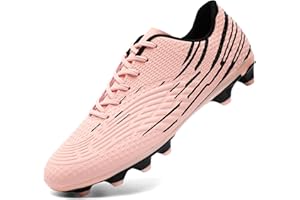 DimaiGlobal Men's Football Boots Firm Ground Soccer Shoe Women's Astro Turf Trainers Athletics Sport Futsal Shoes Teenager Profession Competition Outdoor Cleats Unisex