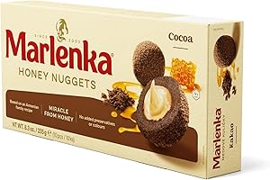 ‎MARLENKA Marlenka Honigkugeln | Delicious Honey Nuggets | Gebäckkugeln mit Honig | 10 Bälle | 235g | KAKAO