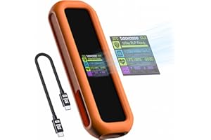 DOCKCASE Smart Boîtier SSD M.2 NVME 10s Triple Protection des données, USB 3.2 Gen 2 Type-C 10 Gbps Boîtier de Adaptateur, Soutenir NVMe/PCIe Taille 2230/2242/2260/2280, M-Key B+M Key UASP