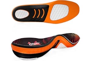 FEELLIFE Einlegesohlen für Plantarfasziitis [1 Paar], Einlagen zur Unterstützung des Fußgewölbes, Laufsport-Gel-Schuheinlagen, orthopädische Einlagen bei Schmerzen im Fußgewölbe/XL：45-49（28.8-41.4cm)