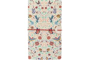 Grupo Erik: Taccuino da viaggio Frida Kahlo | Travel Journal in pelle sintentica con 2 quaderni, porta tessere e tasca espandibile, 19,6 x 12 cm, Frida Kahlo Gadget