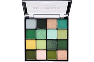 HERBENJOY Green Eyeshadow Palette, 16 Colour Glitter Matte Eye Shadow Pallets For Women, Long Lasting Blue Green Highly Pigmented Eye Shadow Waterproof Bold Blendable Eye Make-Up Palettes