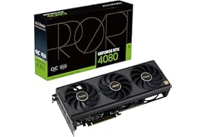 ASUS ProArt GeForce RTX 4080 16GB OC Edition GDDR6X Graphics Card (PCIe 4.0, 16GB GDDR6X, DLSS 3, HDMI 2.1a, DisplayPort 1.4a)