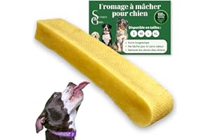 STANLEY GIBBS Friandises Naturelles au Fromage de Yak pour Chien, Chiot, Chiens Os à mâcher de l'Himalaya Mastication Durable Jouet Occupation Longue durée Soin Dentaire Faible en Calories, réduit Stress, Taille XL