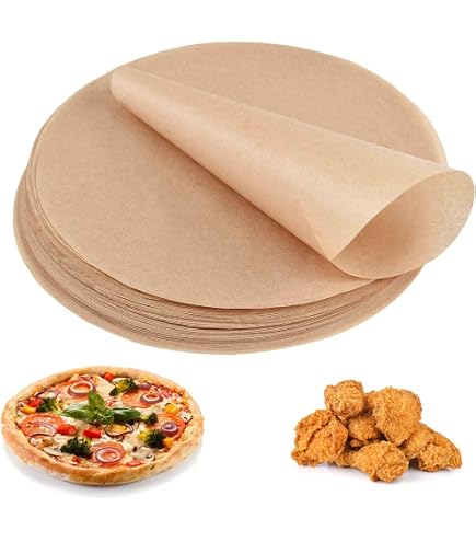 Lot De 200 Feuilles De Cuisson Rondes Antiadhésives - Diamètre 30 Cm - Papier Sulfurisé Pour Airfryer, Four, Poêle - Résistant à La Chaleur - Pratique Pour Pizza, Gâteaux, Biscuits