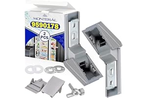 MONTERAL Set Scharniere für Liebherr Kühlschrank Ersatzteile Türgriff Haben die Originalcode 9590178 9590124 9590190 - Garantie 10 Jahre