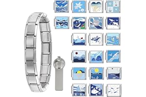 GREENYRE italian charm bracelet-9mm,italian charms,Italian Charm Armband Set, italian bracelet,Geschenk für frauen mama,fashion trend