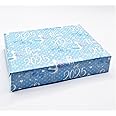 2 Sheets Born In 2025 Boy Wrapping Paper New Baby Arrival Cute Birthday Gift wrap Blue and White (PA)