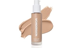 Wonderskin Hyper Bond All-Day Stay Serum Foundation – Waterproof, Transfer-Proof, 24HR Longwear Face Makeup with Niacinamide & Hyaluronic Acid – Lightweight, Natural Finish (Moonstone)