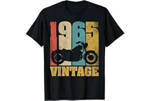 VINTAGE MOTARD MOTO T-SHIRTS 60 Anniversaire Cadeau Papa Papy Motard Moto Vintage 1965 T-Shirt