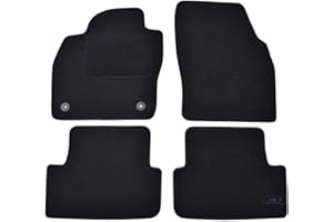 J&J AUTOMOTIVE | Tapis De Sol Noir Velours sur Mesure pour Arona Depuis 2017, Base Antidérapante, Renforcée dans la Zone de la Pédale