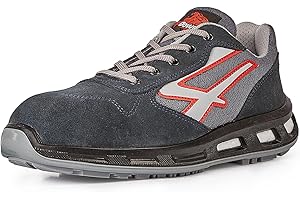 U-POWER DON'T WORRY... BE HAPPY! U-Power Red Lion Active, Scarpe Antinfortunistiche Unisex, Scarpe da Ginnastica in Pelle Leggere, Flessibili, Antiperforazione, con Suola Infinergy, con Puntale in Alluminio (45)