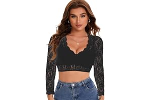 Adisno Dirndl Bluse Damen,Dirndlbluse Spitze,Dirndl Bluse,Dirndl Bluse Spitzen,Dirndlbluse,Elegante Langärmelige Dirndlbluse mit V-Ausschnitt.