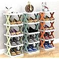 Purfex 5-Tier Shoe Rack Set of 3 –Multi Layer Vertical Tower, Corner Rack,Cabinet Storage Organizer for Small Space and Freestanding Shoe Shelf for Entryway, Closet, and Hallway
